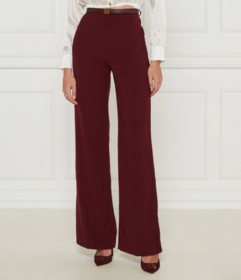Spodnie damskie jesienne Elisabetta Franchi ze sklepu: Gomez Fashion Store w kategorii: Spodnie damskie - zdjęcie 874714-BD9-10338_EF245W000043172