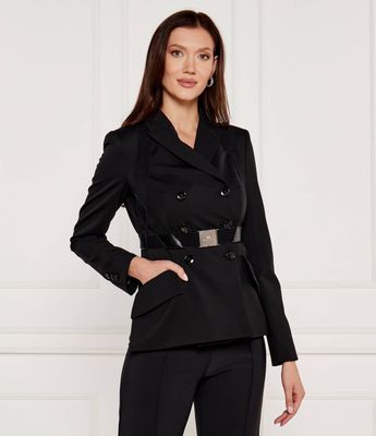 Marynarka jesienny Elisabetta Franchi ze sklepu: Gomez Fashion Store w kategorii: Marynarki damskie - zdjęcie 874714-BD9-10338_EF245W000070110
