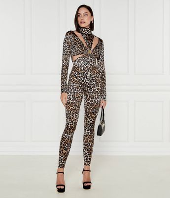 Kombinezon damski casual Elisabetta Franchi ze sklepu: Gomez Fashion Store w kategorii: Kombinezony damskie - zdjęcie 874714-BD9-10338_EF245W000075A04