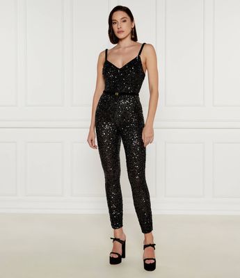 Kombinezon damski Elisabetta Franchi ze sklepu: Gomez Fashion Store w kategorii: Kombinezony damskie - zdjęcie 874714-BD9-10338_EF245W000079110
