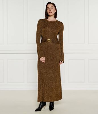 Sukienka Twinset ze sklepu: Gomez Fashion Store w kategorii: Sukienki - zdjęcie 874714-BD9-10338_TS245W000062B17