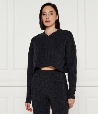 Sweter damski casual Twinset ze sklepu: Gomez Fashion Store w kategorii: Swetry damskie - zdjęcie 874714-BD9-10338_TS245W000064B18