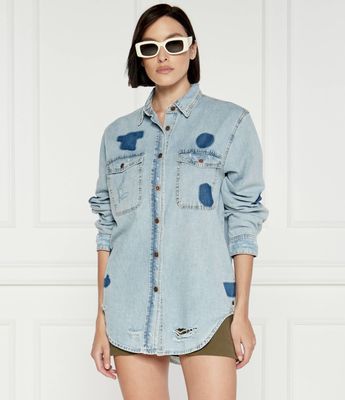 Koszula damska casual One Teaspoon ze sklepu: Gomez Fashion Store w kategorii: Koszule damskie - zdjęcie 874714-BD9-10338_OE244W000010011