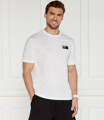 T-shirt męski casual EA7 ze sklepu: Gomez Fashion Store w kategorii: T-shirty męskie - zdjęcie 874714-BD9-10338_E7245M000105100