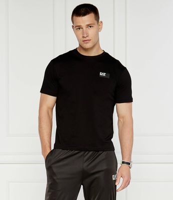 T-shirt męski casual EA7 ze sklepu: Gomez Fashion Store w kategorii: T-shirty męskie - zdjęcie 874714-BD9-10338_E7245M000105012
