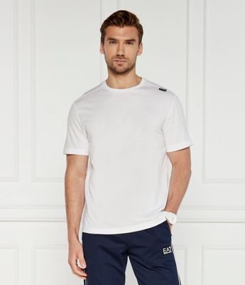 EA7 - T-shirt męski casualowy ze sklepu: Gomez Fashion Store w kategorii: T-shirty męskie - zdjęcie 874714-BD9-10338_E7245M000107169