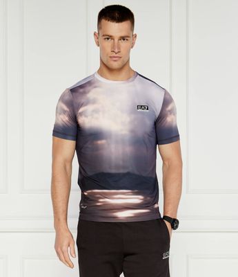 T-shirt męski EA7 ze sklepu: Gomez Fashion Store w kategorii: T-shirty męskie - zdjęcie 874714-BD9-10338_E7245M000112C94
