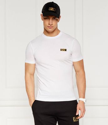 EA7 - T-shirt męski casual ze sklepu: Gomez Fashion Store w kategorii: T-shirty męskie - zdjęcie 874714-BD9-10338_E7245M000129C54
