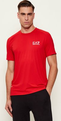 T-shirt męski w stylu młodzieżowym EA7 ze sklepu: Gomez Fashion Store w kategorii: T-shirty męskie - zdjęcie 874714-BD9-10338_E7245M000154145