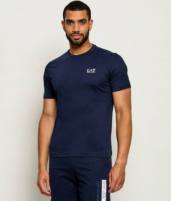 T-shirt męski casual wiosenny EA7 ze sklepu: Gomez Fashion Store w kategorii: T-shirty męskie - zdjęcie 874714-BD9-10338_E7245M000155D31