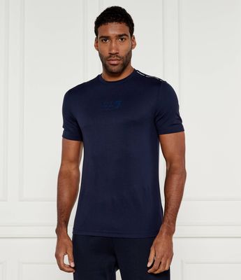 T-shirt męski casual EA7 ze sklepu: Gomez Fashion Store w kategorii: T-shirty męskie - zdjęcie 874714-BD9-10338_E7245M000209892
