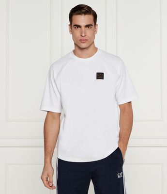 T-shirt męski casual EA7 ze sklepu: Gomez Fashion Store w kategorii: T-shirty męskie - zdjęcie 874714-BD9-10338_E7245M000213100
