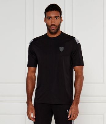 EA7 - T-shirt męski casual ze sklepu: Gomez Fashion Store w kategorii: T-shirty męskie - zdjęcie 874714-BD9-10338_E7245M000214012