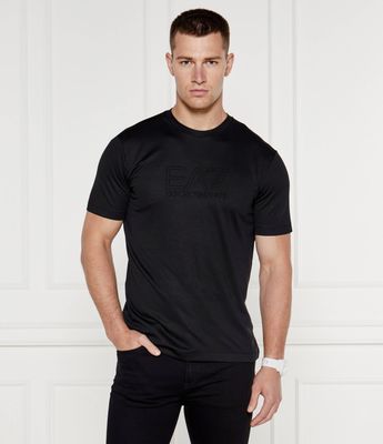 T-shirt męski casual EA7 ze sklepu: Gomez Fashion Store w kategorii: T-shirty męskie - zdjęcie 874714-BD9-10338_E7245M000217012