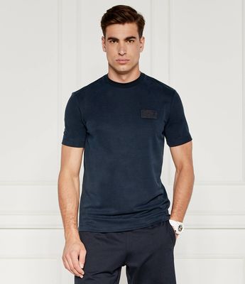 T-shirt męski na wiosnę EA7 ze sklepu: Gomez Fashion Store w kategorii: T-shirty męskie - zdjęcie 874714-BD9-10338_E7245M000115000