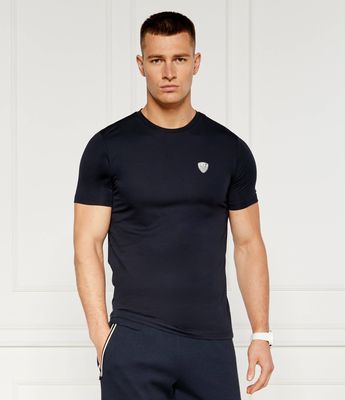 T-shirt męski casual EA7 ze sklepu: Gomez Fashion Store w kategorii: T-shirty męskie - zdjęcie 874714-BD9-10338_E7245M000153000