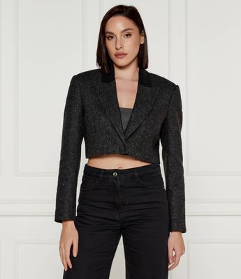 Marynarka na jesień Patrizia Pepe ze sklepu: Gomez Fashion Store w kategorii: Marynarki damskie - zdjęcie 874714-BD9-10338_PK245W000062503