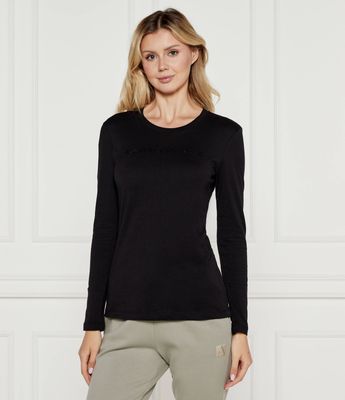 Armani Exchange - Bluzka damska na jesień casual ze sklepu: Gomez Fashion Store w kategorii: Bluzki damskie - zdjęcie 874714-BD9-10338_AX245W000103102