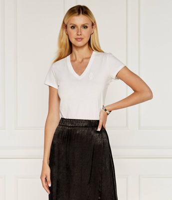 Bluzka damska na wiosnę Armani Exchange ze sklepu: Gomez Fashion Store w kategorii: Bluzki damskie - zdjęcie 874714-BD9-10338_AX245W000139101