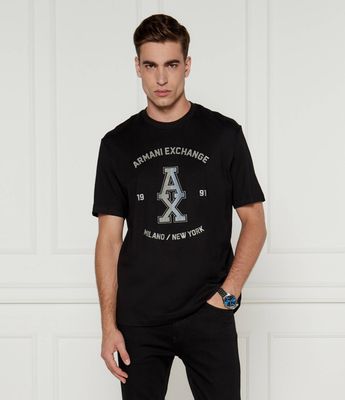 T-shirt męski w stylu młodzieżowym Armani Exchange ze sklepu: Gomez Fashion Store w kategorii: T-shirty męskie - zdjęcie 874714-BD9-10338_AX245M000089102
