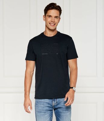 T-shirt męski casualowy Armani Exchange ze sklepu: Gomez Fashion Store w kategorii: T-shirty męskie - zdjęcie 874714-BD9-10338_AX245M000117079