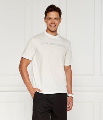 Armani Exchange - T-shirt męski w stylu młodzieżowym ze sklepu: Gomez Fashion Store w kategorii: T-shirty męskie - zdjęcie 874714-BD9-10338_AX245M000120155