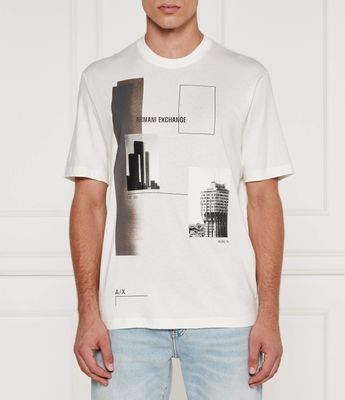 T-shirt męski na wiosnę Armani Exchange ze sklepu: Gomez Fashion Store w kategorii: T-shirty męskie - zdjęcie 874714-BD9-10338_AX245M000131H89