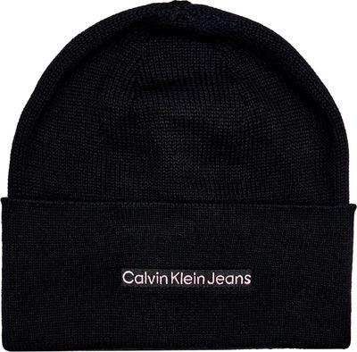 Calvin Klein Jeans - Czapka zimowa damska ze sklepu: Gomez Fashion Store w kategorii: Czapki zimowe damskie - zdjęcie 874714-BD9-10338_CJ245W000005249