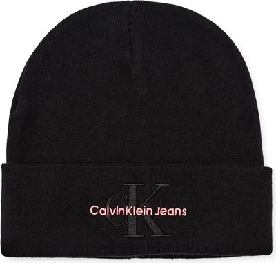 Czapka zimowa damska Calvin Klein Jeans ze sklepu: Gomez Fashion Store w kategorii: Czapki zimowe damskie - zdjęcie 874714-BD9-10338_CJ245W000017B72