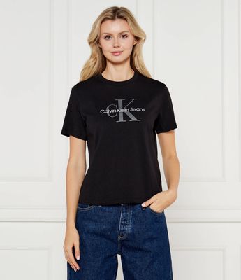 Bluzka damska na wiosnę Calvin Klein Jeans ze sklepu: Gomez Fashion Store w kategorii: Bluzki damskie - zdjęcie 874714-BD9-10338_CJ245W000088C64