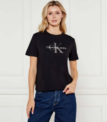 Bluzka damska młodzieżowa na wiosnę Calvin Klein Jeans ze sklepu: Gomez Fashion Store w kategorii: Bluzki damskie - zdjęcie 874714-BD9-10338_CJ245W000089C64