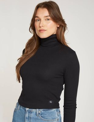 Bluzka damska jesienna Calvin Klein Jeans ze sklepu: Gomez Fashion Store w kategorii: Bluzki damskie - zdjęcie 874714-BD9-10338_CJ245W000091A81