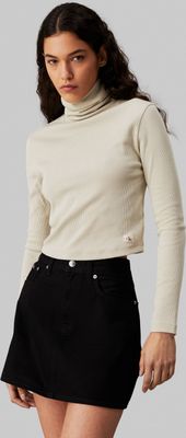 Bluzka damska wiosenna casual Calvin Klein Jeans ze sklepu: Gomez Fashion Store w kategorii: Bluzki damskie - zdjęcie 874714-BD9-10338_CJ245W000091C69