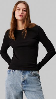 Bluzka damska casual Calvin Klein Jeans ze sklepu: Gomez Fashion Store w kategorii: Bluzki damskie - zdjęcie 874714-BD9-10338_CJ245W000095A81