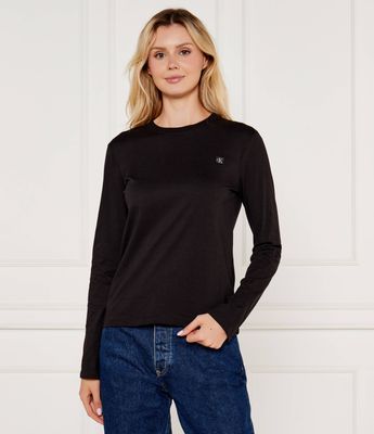 Bluzka damska jesienna Calvin Klein Jeans ze sklepu: Gomez Fashion Store w kategorii: Bluzki damskie - zdjęcie 874714-BD9-10338_CJ245W000097A81