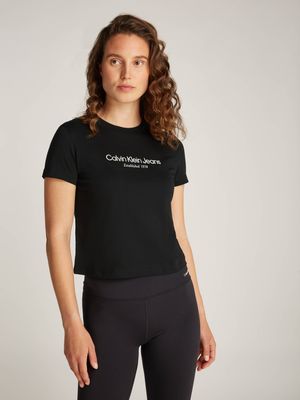 Bluzka damska na wiosnę Calvin Klein Jeans ze sklepu: Gomez Fashion Store w kategorii: Bluzki damskie - zdjęcie 874714-BD9-10338_CJ245W000098A81