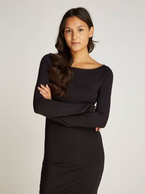 Calvin Klein Jeans - Sukienka dopasowana jesienna ze sklepu: Gomez Fashion Store w kategorii: Sukienki - zdjęcie 874714-BD9-10338_CJ245W000106A81