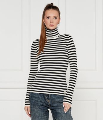 Bluzka damska jesienna Calvin Klein Jeans ze sklepu: Gomez Fashion Store w kategorii: Bluzki damskie - zdjęcie 874714-BD9-10338_CJ245W000111186