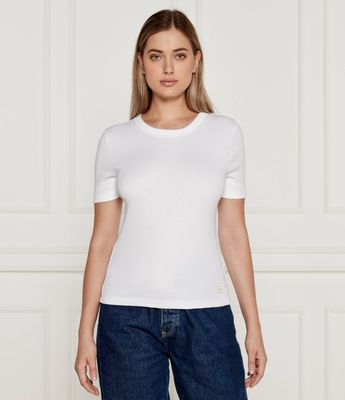 Bluzka damska casual Calvin Klein Jeans ze sklepu: Gomez Fashion Store w kategorii: Bluzki damskie - zdjęcie 874714-BD9-10338_CJ245W000153210