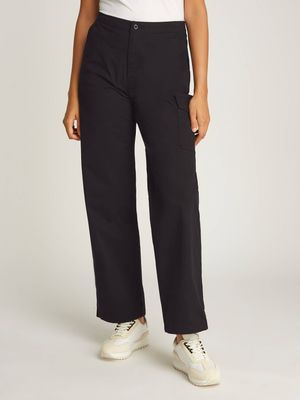 Spodnie damskie na jesień Calvin Klein Jeans ze sklepu: Gomez Fashion Store w kategorii: Spodnie damskie - zdjęcie 874714-BD9-10338_CJ245W000156A81