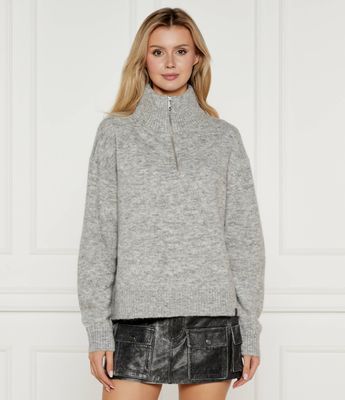 Sweter damski casualowy Calvin Klein Jeans ze sklepu: Gomez Fashion Store w kategorii: Swetry damskie - zdjęcie 874714-BD9-10338_CJ245W000164C72