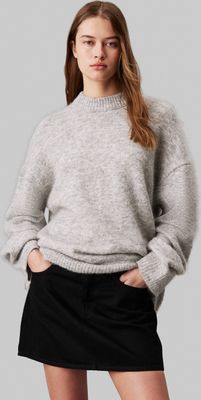 Sweter damski zimowy casual Calvin Klein Jeans ze sklepu: Gomez Fashion Store w kategorii: Swetry damskie - zdjęcie 874714-BD9-10338_CJ245W000116C72