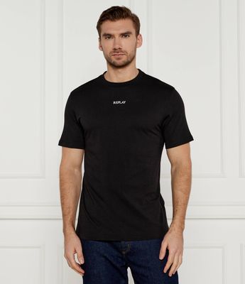 T-shirt męski casual na wiosnę Replay ze sklepu: Gomez Fashion Store w kategorii: T-shirty męskie - zdjęcie 874714-BD9-10338_RY245M000010098