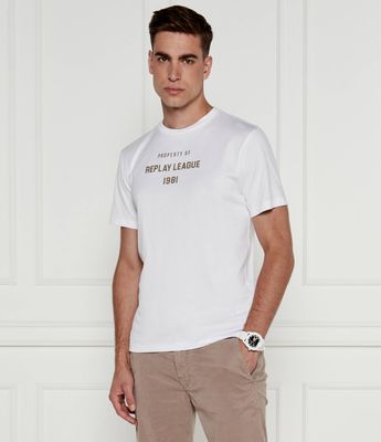 T-shirt męski wiosenny Replay ze sklepu: Gomez Fashion Store w kategorii: T-shirty męskie - zdjęcie 874714-BD9-10338_RY245M000012A01
