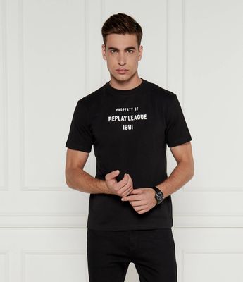 T-shirt męski na wiosnę Replay ze sklepu: Gomez Fashion Store w kategorii: T-shirty męskie - zdjęcie 874714-BD9-10338_RY245M000012098