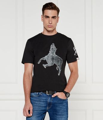 Replay - T-shirt męski wiosenny ze sklepu: Gomez Fashion Store w kategorii: T-shirty męskie - zdjęcie 874714-BD9-10338_RY245M000019098