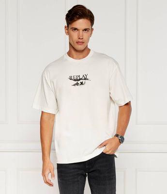 T-shirt męski Replay ze sklepu: Gomez Fashion Store w kategorii: T-shirty męskie - zdjęcie 874714-BD9-10338_RY245M000030A31