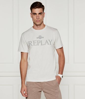 T-shirt męski na wiosnę młodzieżowy Replay ze sklepu: Gomez Fashion Store w kategorii: T-shirty męskie - zdjęcie 874714-BD9-10338_RY245M000017A29