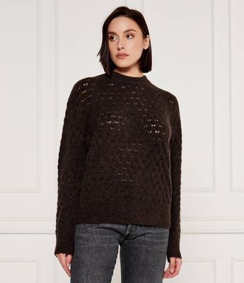 Samsøe Samsøe - Sweter damski casualowy ze sklepu: Gomez Fashion Store w kategorii: Swetry damskie - zdjęcie 874714-BD9-10338_SS245W000003075