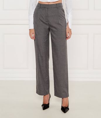 Spodnie damskie w stylu klasycznym Samsøe Samsøe ze sklepu: Gomez Fashion Store w kategorii: Spodnie damskie - zdjęcie 874714-BD9-10338_SS245W000012043
